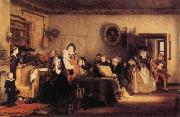 Sir David Wilkie Reading the Will oil painting on canvas